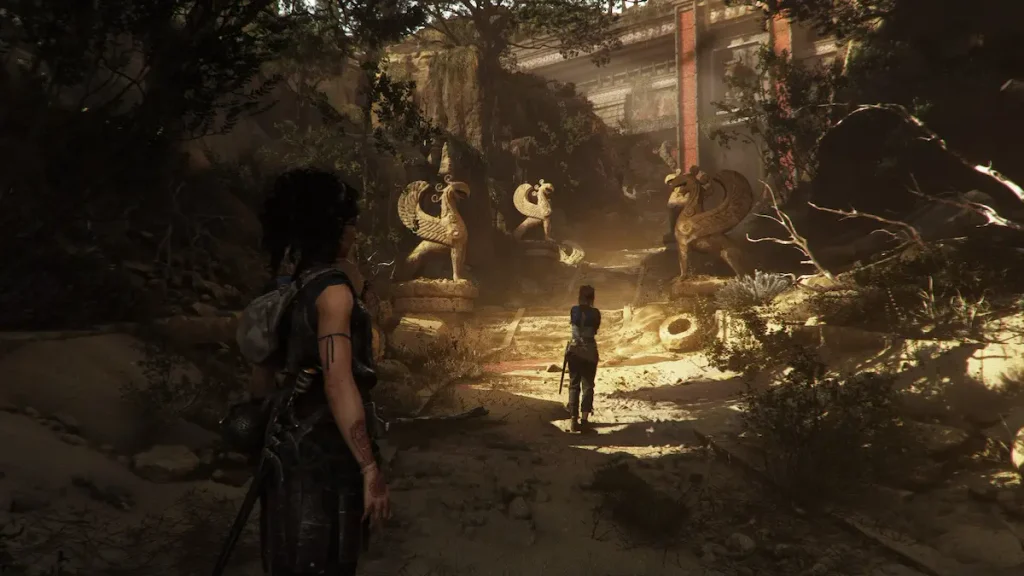 Resonance A Plague Tale Legacy Sophia explorando la isla