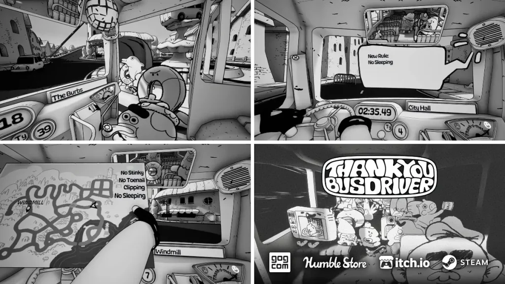 Thank You Bus Driver muestra a varios pasajeros dentro del autobús