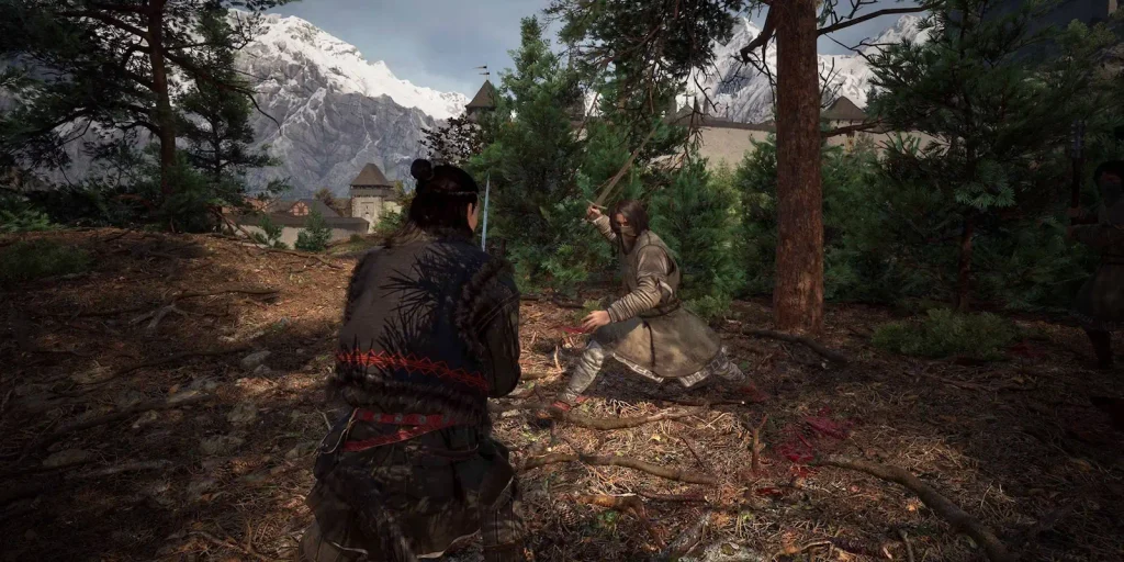 Gameplay de The Blood of Dawnwalker con Coen explorando el mundo abierto