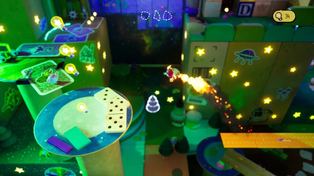 The Plucky Squire gameplay, protagonista saltando entre las páginas del libro y el mundo 3D