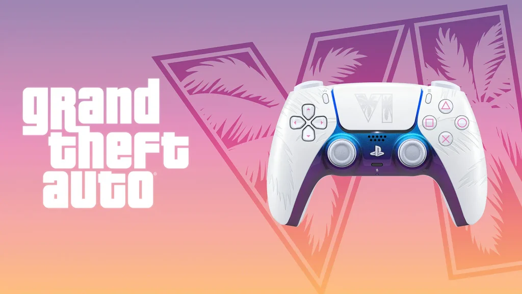 DualSense blanco de edición limitada inspirado en Grand Theft Auto VI