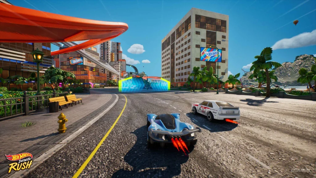 Hot Wheels Infinite Rush cuatro islas