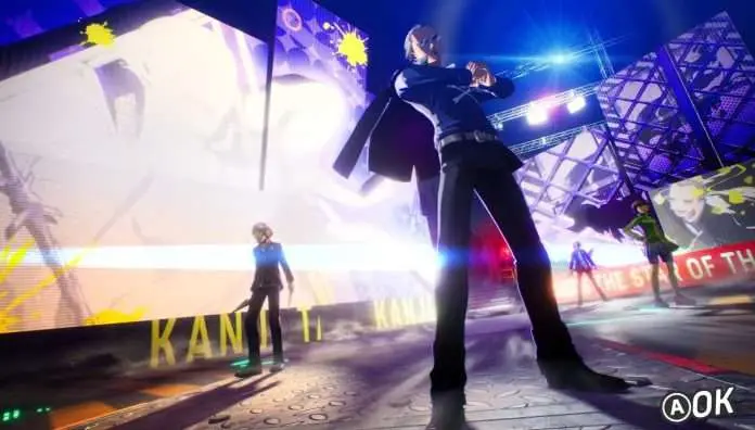 Kanji Tatsumi aparece junto al resto del grupo en una escena de Persona 4 Revival