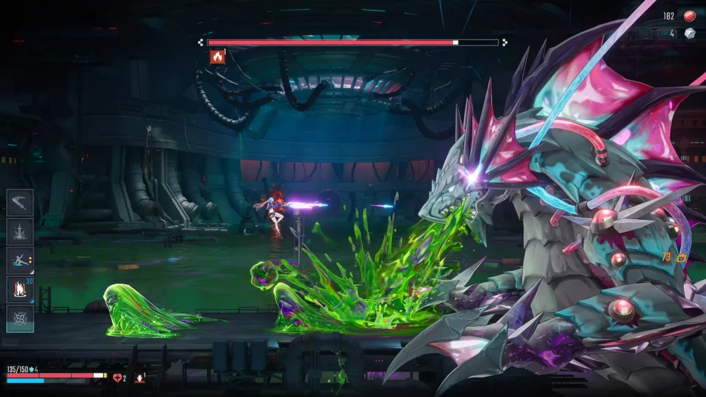 slashzero gameplay contra un jefe