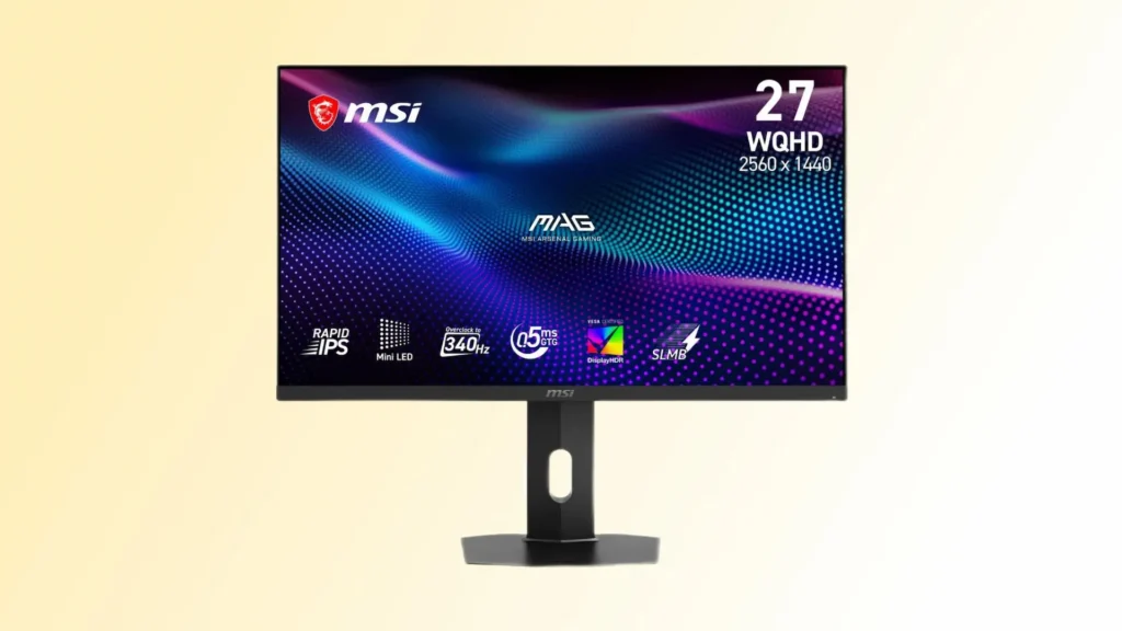MSI MAG 276QRM34: monitor QHD de 340 Hz con Mini-LED