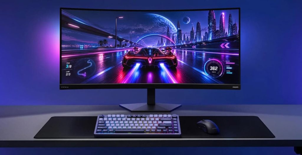 Philips Evnia presenta un monitor ultrapanorámico de 36 pulgadas a 260 Hz