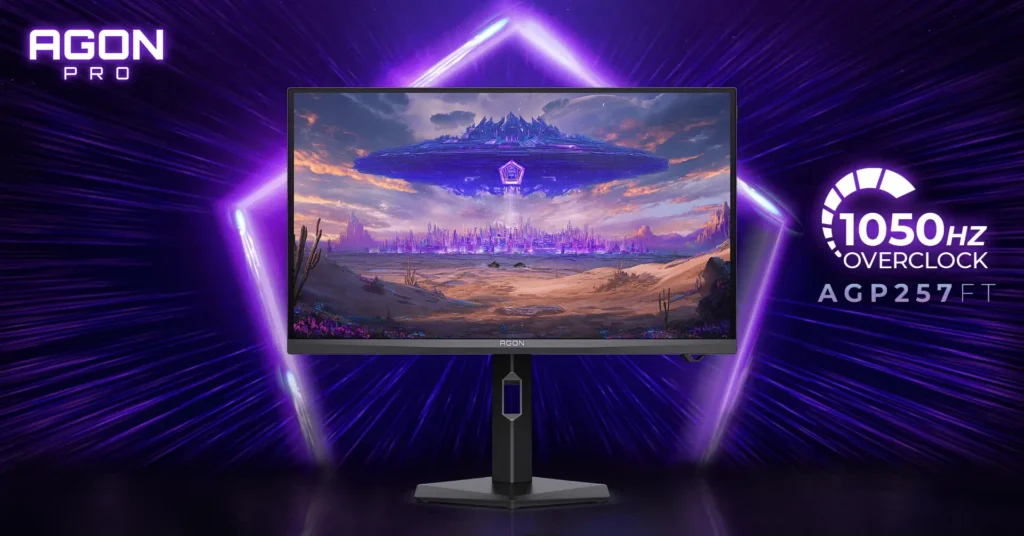 AOC AGON PRO AGP257FT: el monitor gaming de 1000 Hz que sube hasta 1050 Hz