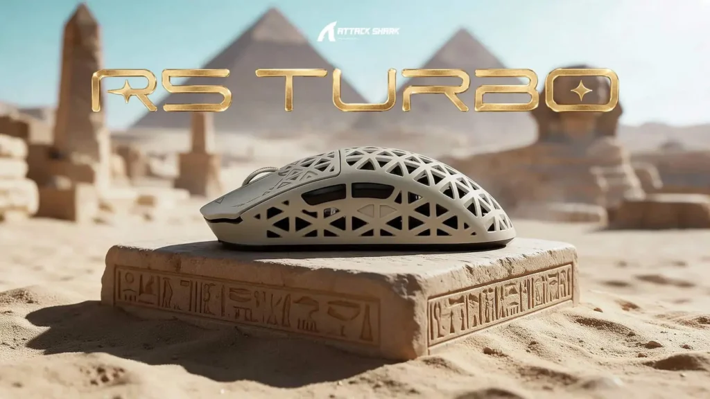 ATTACK SHARK R5 TURBO: ratón inalámbrico de 43 gramos con sensor de 60.000 DPI y 8.000 Hz