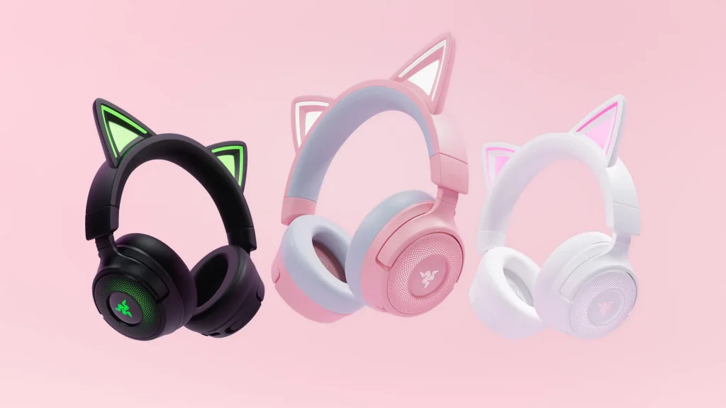 Razer amplía su gama Kitty con nuevos auriculares RGB