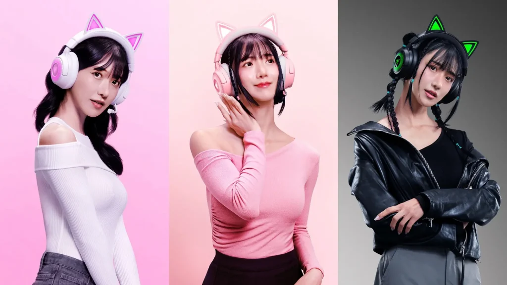 Razer anuncia los auriculares Kraken Kitty V3 con iluminación RGB para streaming