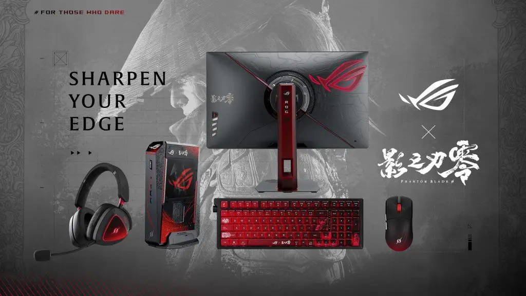 ASUS ROG prepara una colección de periféricos y monitor inspirados en Phantom Blade Zero