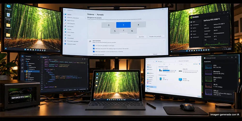 Conectan una RTX 5060 Ti externa a una Surface Pro 11 con ARM