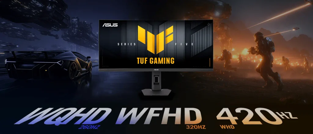 ASUS presenta un monitor ultrapanorámico de 420 Hz
