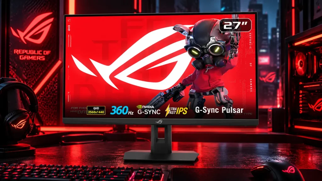 ASUS ROG Strix XG27AQGNV apuesta por G-Sync Pulsar para mejorar la claridad de movimiento a 360 Hz